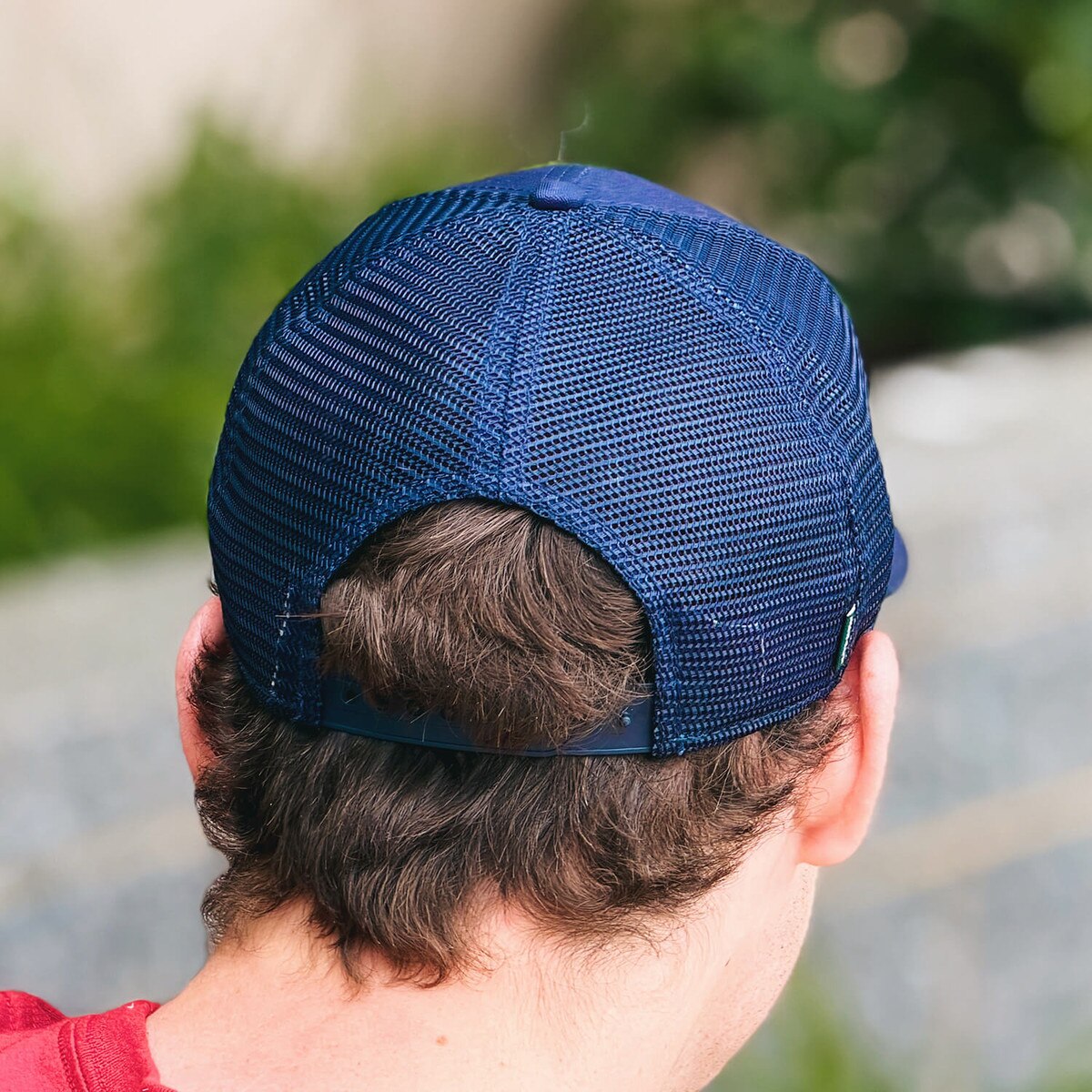 Legacy Patriotic Cyclones Script Navy Structured Hat back